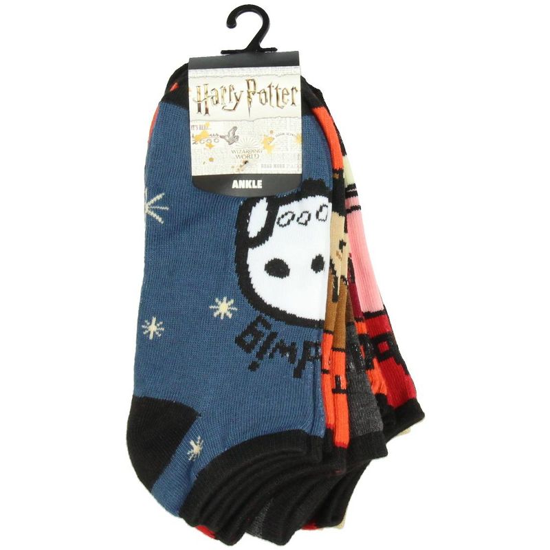 Harry Potter Chibi Character Designs Adult 6 Pack Ankle Socks Multicoloured, 3 of 4