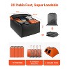 VEVOR Car Rooftop Cargo Carrier Bag, 20 Cubic Feet Roof Cargo Carrier, Heavy Duty 840D PVC 100% Waterproof Car Roof Luggage Bag for All Vehicle,Black - 4 of 4