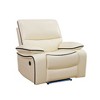 MAYEERTY Power Recliner Chair, Electric Bonded Leather Reclining Chair with USB Charging & Adjustable Backrest for Living Room, Off-White - 3 of 4
