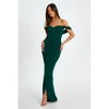 Scuba Crepe Bardot Wrap Maxi Dress - 3 of 4
