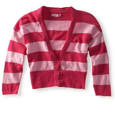 Aeropostale Womens Cropped Stripe Cardigan Sweater