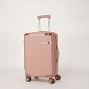 Vynxaria 4-Piece Hard Luggage Set 360¡ã Dual Rotating Wheels Password Lock for Effortless Travel - 4 of 4
