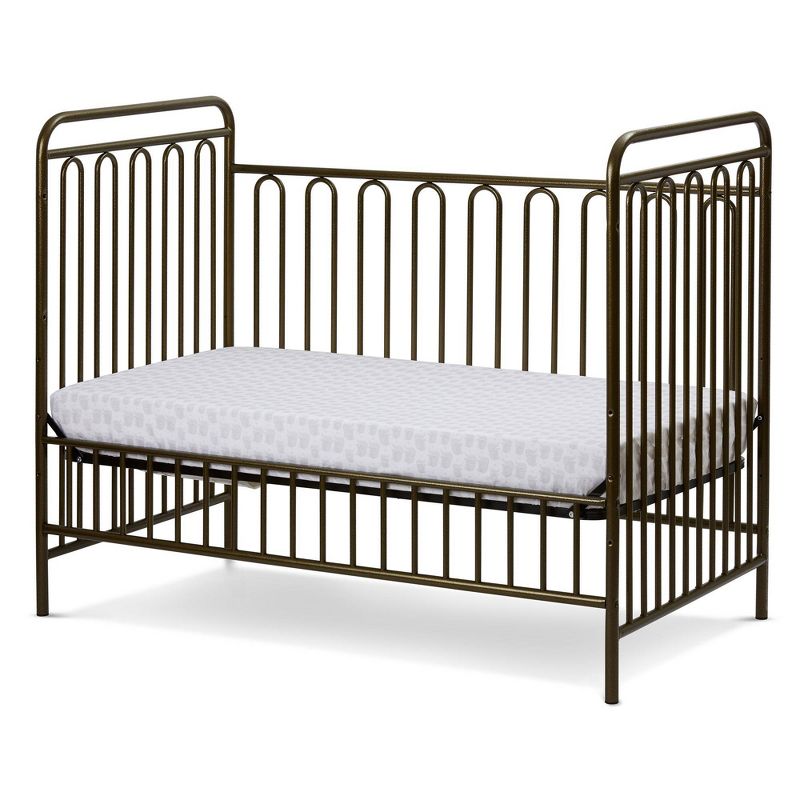 L.A. Baby Trinity 3-in-1 Convertible Full Sized Metal Crib - Golden Nugget, 5 of 6