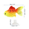 Unique Bargains Aquarium Glowing Artificial Golden Fish Ornament with Suction Cup Yellow Red 1 Pc - 4 of 4