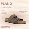 CUSHIONAIRE Plano Slip-On Sandals for Women with Arch Support, Adjustable Buckle Straps, and Stitched Outsole – Casual Flat Summer Womens Sandals - 3 of 4