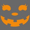 Juniors Womens CHIN UP Halloween Jack o' Lantern Face T-Shirt - 2 of 4