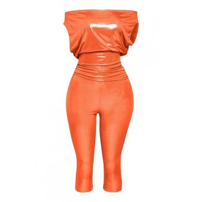 I am a Fashion Junky Lose Fit Shimmer Top And Capri Set