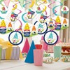 Big Dot of Happiness Gnome Birthday - Happy Birthday Party Hanging Decor - Party Decoration Swirls - Set of 40 - image 2 of 4