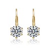 Sleek modern solitaire drop earrings with a classic design for a refined and elegant touch - 3 of 3