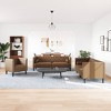 vidaXL Chesterfield Sofa Set Brown - 2 of 4