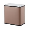 1.3 Gallon/5 Liter Kitchen Trash Can, Wall-Mounted Waste Bin,Stainless Steel Waste Bin with Soft-Close Lid - 2 of 4
