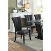 NicBex Faux Leather Dining Chair 2pc Modern High Backrest Kitchen Chair with Soft Cushion for Dining Room, Black - 4 of 4