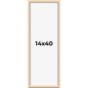 PosterPalooza | Panoramic Classic Modern Yellow Frame - UV Acrylic, Foam Board Backing, Hanging Hardware - 1 of 4