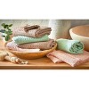 tagltd Wellbeing Waffle Wash Cloth Set of 2 Latte Brown Cotton Kitchen Towels Everyday Use Machine Washable 13x13 Inches - 3 of 3