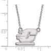 Black Bow Jewelry 14k White Gold Central Michigan Chippewas NCAA Necklace 18 Inch - 2 of 4