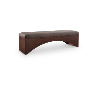 Meridian Furniture,Lawson Velour Fur Fabric Bench