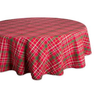 Design Imports Tartan Holly Plaid Tablecloth - 1 of 4