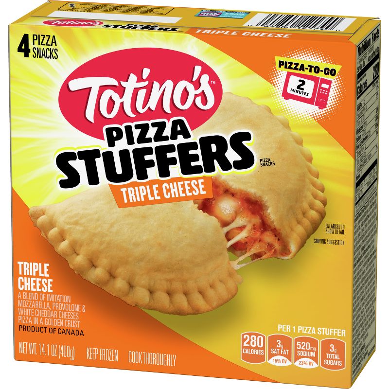 Totino&#39;s Pizza Stuffers Triple Cheese Frozen Pizza Snacks - 14.1oz/4ct, 3 of 11