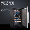 Ivation 28-Bottle Compressor Freestanding Wine Cooler Refrigerator - Stainless Steel - 3 of 4