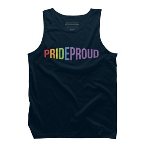 Adult Design By Humans Pride Proud Rainbow By RandomDudeArt Tank Top - 1 of 2
