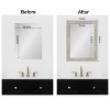 Amanti Art Mirror Makeover Bathroom Mirror Frame Border Kit - Fully Assembled Peel and Stick Frame - Mirror NOT Included - Dove Greywash Narrow Trim - 4 of 4