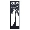 Lone Palm I Laser Cut Metal Wall Art Black - StyleCraft: Iron Botanical Sculpture, Nautical Decor, 36"x12" - 3 of 4