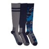 MUK LUKS Mens 3 Pack Nylon Compression Knee-High Socks - 2 of 4