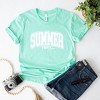 Simply Sage Market Varsity Summer Vibes Cursive Short Sleeve Tee - XS - Mint - 3 of 4