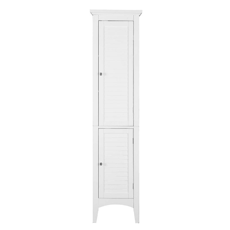 Slone Two Door Shuttered Linen Cabinet - Elegant Home Fashion, 1 of 18