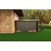 Sheds & Outdoor Storage,Metal Waterproof Firewood Shed with 2 Integrated Punched Vents - 4 of 4
