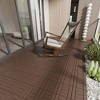 Vynxaria Dark Gray H Shaped DIY Interlocking Tiles for Tile Floors: 44 Pieces, Perfect for Porch, Pool Area, Balcony, Backyard & Courtyard - 4 of 4