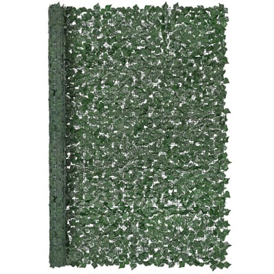 Munora 96"x72" Artificial Ivy Privacy Fence - Faux Hedges Green Wall Screen with Strengthened Joints - Outdoor Decor for Garden, Yard, Balcony, Patio