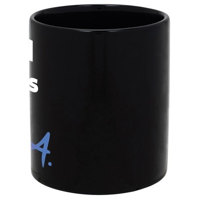 Elanze Designs God Bless the U.S.A. 11 ounce Black Ceramic Coffee Mug