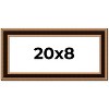PosterPalooza | Panoramic Weathered Gold Picture Frame - UV Acrylic, Foam Board Backing, Hanging Hardware - 2 of 4
