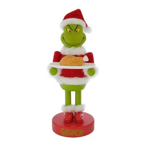 Dr Suess 11-inch The Grinch who Stole Christmas with Turkey Nutcracker - 1 of 4
