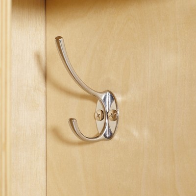 Natural Birch 3-Section Toddler Coat Locker with Hooks
