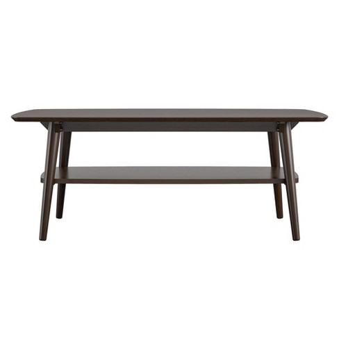 Brittany Mid Century Modern Coffee Table Walnut - Novogratz : Target