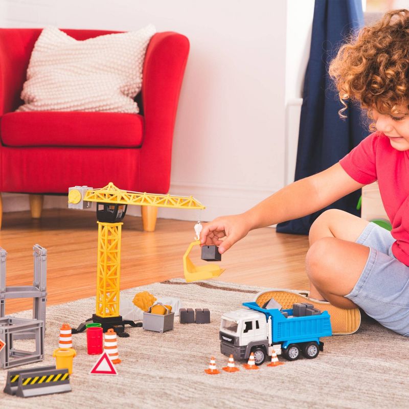 DRIVEN by Battat &#8211; Construction Playset with Crane (62pc) &#8211; Micro Series, 3 of 11
