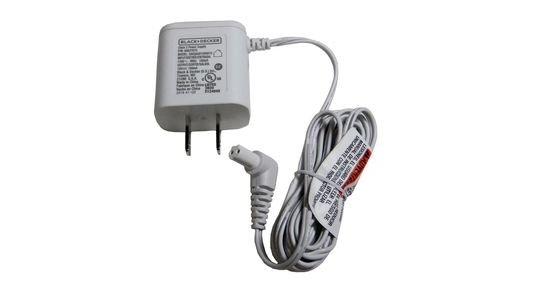 Black and Decker Vacuum Genuine OEM Replacement Charger # 5140197-66