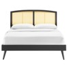 Modway Sierra Cane and Wood Full Platform Bed With Splayed Legs - 4 of 4