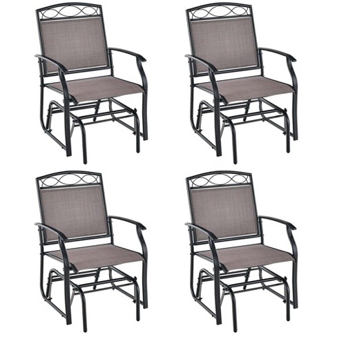 Metal frame glider outlet rocker