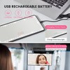 Car Sun Visor Vanity Mirror ¨C Black, Rechargeable LED with 3 Light Modes, 60 LEDs, Dimmable Touch Control for Car/Truck/SUV - 3 of 4