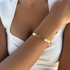 Adornia Tarnish Resistant 18k Gold Plated Sliding Stones Cuff - 2 of 4