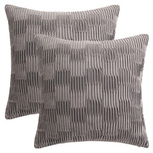REGALWOVEN Solid Boho Decorative Throw Pillow Covers for Sofa Bed Living Room Home Decor 18 x 18 Inch 2 Pcs - 1 of 4