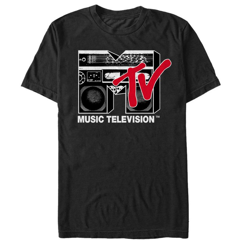 Men's MTV Boombox Logo T-Shirt, 1 of 5