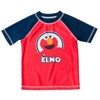 Sesame Street Elmo Baby Pullover Rash Guard and Swim Trunks Outfit Set Infant to Toddler - 3 of 4