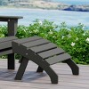 WestinTrends Dylan Outdoor Patio HDPE Adirondack Ottoman Footrest - 2 of 4