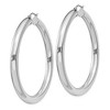 Black Bow Jewelry 5mm Sterling Silver, Extra Large Round Hoop Earrings, 55mm (2 1/8 In) - 2 of 4