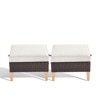 Gymojoy 2PCS Outdoor Patio Ottomans Wicker Ottomans Multipurpose Outdoor Furniture for Patio - 3 of 4