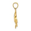 Black Bow Jewelry 14k Yellow Gold & Imitation Opal Dolphin Pendant - 2 of 4